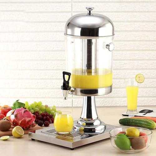 Dispensador De Bebidas De Acero Inoxidable, Cerveza, Agua, Jugo, Bebidas FríAs, Dispensador De Bebidas Transparente, MáQuina Dispensadora De Bebidas De Acero Inoxidable,Silver-Single