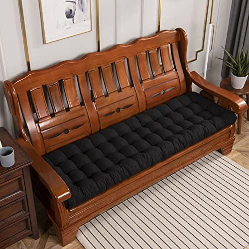 Generisch Sitzkissen 8 cm Dicke Bankauflage für 2/3-Sitzer, Sitzauflage für Gartenmöbel im Freien, rechteckige, weiche Bankauflage als Ersatzauflage für Metall- oder Holzsofas