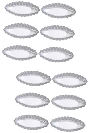 Cabilock 12pcs Dessert Baking Mold Tart Shaper Non-Stick Kitchen Baking Tool for Tart Lovers