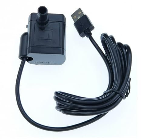 Pompe Eau Submersible, Aquarium Pump Ajustable 200L/H,1-3W Ultra-Silencieux Pompe pour Étang Fish Tank Fontaine Réservoir de Poissons Cordon de 1.5m(1 pièce)