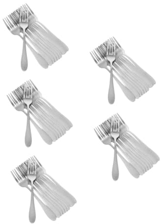 KOCKSHION 5 Set Forchette Da Dessert Inossidabile Forchette Multifunzione Per Frutta Dolci E Snack Design Ergonomico E Facile Da Per Uso E Ristoranti 12 Pezzi*5