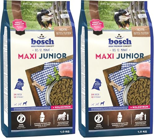 Bosch HPC Maxi Junior | Hundetrockenfutter zur Aufzucht großer Rassen (ab 25 kg) | 1 x 3 kg (Packung mit 2)