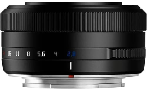 Lente， Compatible con Lente Fujifilm X-Mount 27 mm F2.8 Auto Focus STM Pancake for cámaras APS-C(Black,E-Mount(APS-C))