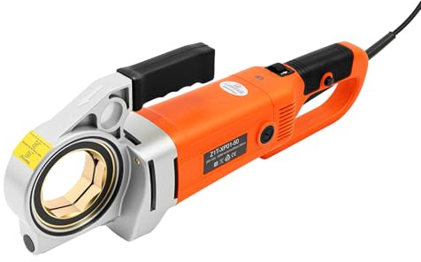 Cortador de roscas de tubo de 2300 W, con 6 puntas, diámetro de tubo adecuado de 21,9 – 59,6 mm de diámetro, terraja con maletín para la construcción y la industria sanitaria