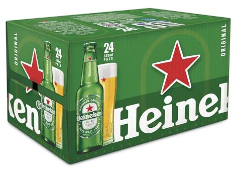 Heineken Cerveza Lager Pack Botella, 24 x 33cl