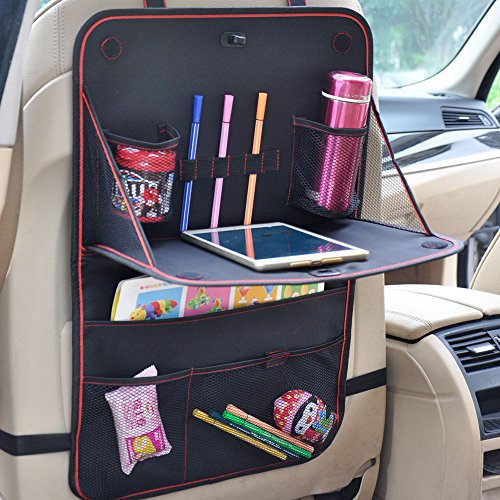 Auto Rücksitz Organizer 2 Stück Autositz Organizer Auto Organizer Auto Rückenlehnenschutz Auto Rückenlehnen Tasche mit Auto-Spieltisch Multi-Tasche für Kinder Auto ordentlich