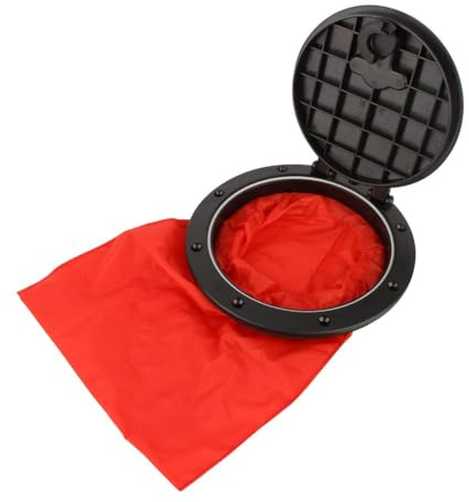 Alomejor Couverture de Kayak Hatch 6 Pouces Kit de Plaque de Pont de Couverture de Trappe avec Sac de Rangement pour Kayak Boat Marine