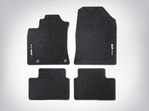 Kia Proceed GT Fußmatten aus Premium-Teppich vorne hinten schwarz mit gesticktem Logo in Grau Original J7143ADE01GL