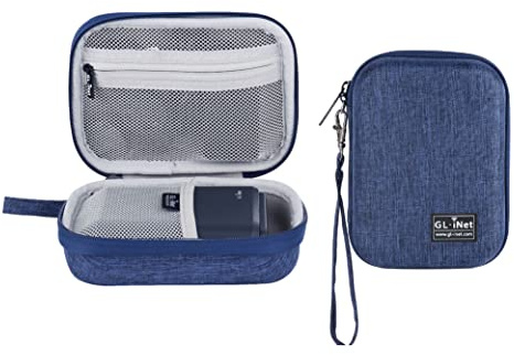 Gadget Organizer Case per GL-AXT1800/ MT1300/ SFT1200/ E750, caricabatterie, cavi e accessori, custodia robusta e durevole, borsa EVA per il trasporto a mano, antiurto, resistente all'acqua (Blue)
