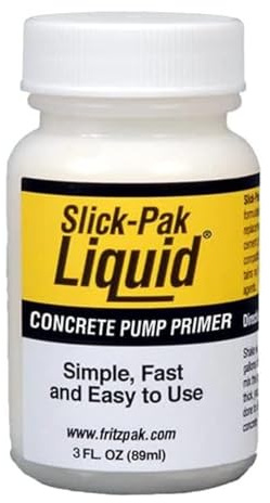 Slick Pak Liquid by Fritz Pak Concrete Pump Primer, Fast Acting Liquid for Concrete Pump Line and Shotcrete System Case of (36) 3oz bottles, Made in USA, Con Forms
