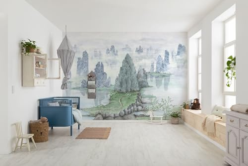 Vlies Fototapete - Fairyland - Größe 300 x 250 cm - Kinderzimmer, Tapete, Kindertapete
