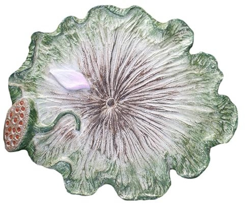 Trittsteine für Garten Dekorative Trittsteinlotusblattform, Trittstein für Terrasse, Hof, Gartenweg, Realistische Kunststeine Des Dekors 3d, Gartenlandschaftsornament Im Freien ( Color : 1-pack )