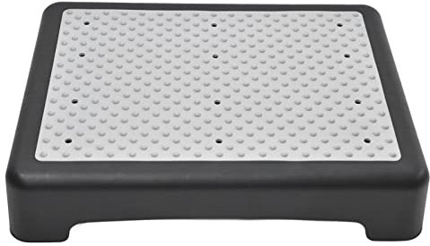 HAOHIZE Anti Slip Step Plat form, Toilet Step Stool Indoor Outdoor Plat form Stepping Stool for Kitchen Office Bedroom, Stackable Halfstep Ladder Car Bedside Step Stool for Seniors Adults