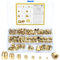 165 Pcs Dome Cap Nuts Assortment Kit - Copper Plating Acorn Decorative Hex Head Nuts - M3/M4/M5/M6/M8/M10/M12