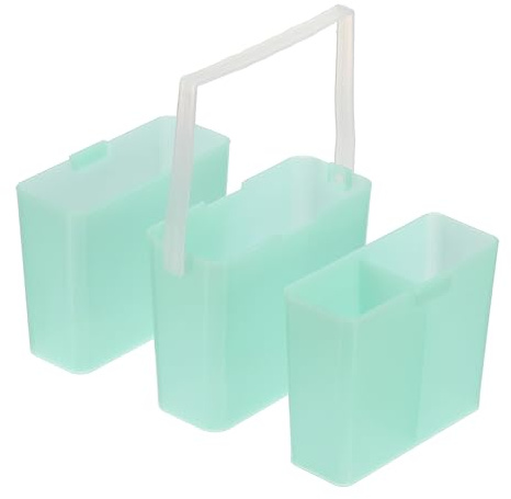 PATIKIL Limpiador De Pinceles, Organizador De Suministros De Arte con Mango Suministros De Pintura para Pinturas Acrílicas, Acuarelas Y A Base De Agua, Verde