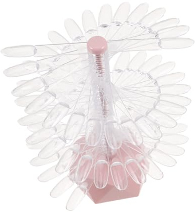 FRCOLOR Présentoir à Ongles avec Nuancier Couleurs Support Spiralé pour Nail Art Présentoir pour Faux Ongles et Capsules
