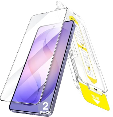 JETech Skärmskydd för Samsung Galaxy S26 Ultra, 10 Sekunder Enkel Installationssats med Ett Steg Justeringsfack, 9H Härdat Glasfilm, Fingeravtryck ID Kompatibel, HD Klar, 2-Paket