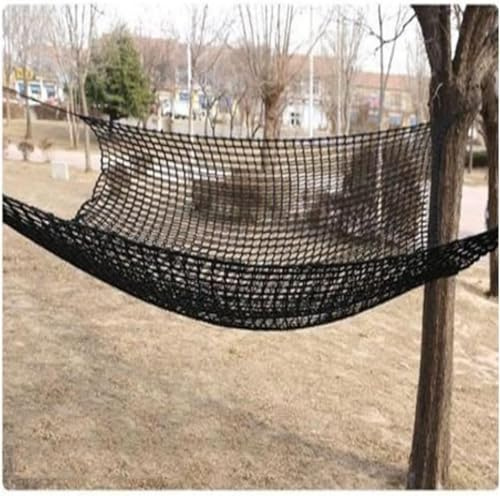 Kletternetz, Doppellagig, Strapazierfähig, Für Kinderspielplatz, Baumhaus, Kletternetz, Hinterhofnetz, Brücke Für Baumhaus, Baum-lastseilnetz, Black, 2X2m