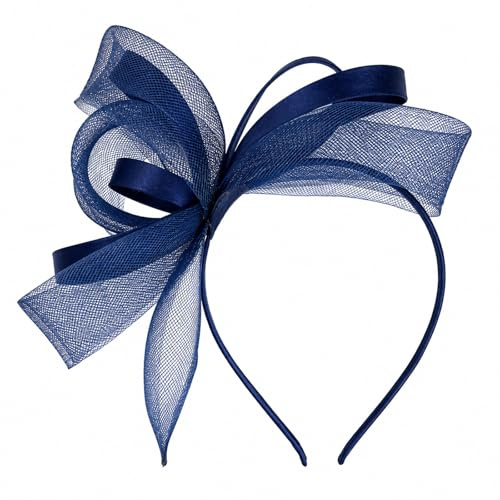 Kideerly Pink Fascinators for Women, Hair Fascinator Headband for Weddings Fuschia Pink Headwear for Cocktail Tea Party Hair Accessories