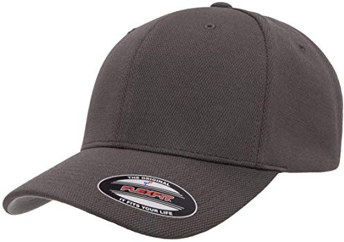 Flexfit Mens Cool & Dry Sport Hat, Grey, Small-Medium US