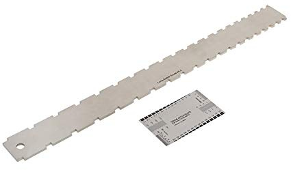 String Action Ruler Guitar Neck Notched Straight Edge, Wartung und Reparatur für Gitarren, Leistungsfähiges Zubehör für Musiker, Gitarristen und DIY-Wartungsprofi