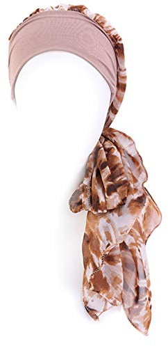 Gragengs Headwear for Women Sleep Beanie Head Scarf for Bald Wraps Cancer Hats Turbans (Khaki)
