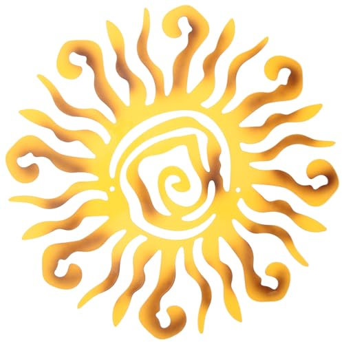 Metall Dekoration Für Innen Und Außen Hängendes Kunstwerk Für Wände Zäune Oder Bäume Einzigartige Und Vielseitige Wanddeko Für Wohnzimmer Und Garten 30Cm