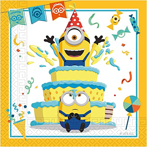 Minions Tischdeko | Servietten 20Stk./33x33cm