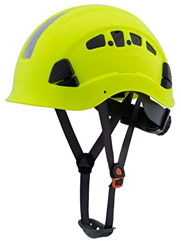 UNINOVA Hard Hats for Construction OSHA Safety Helmet 6 pt. Adjustable Suspension Cascos De Construccion ANSI Z89.1 Type I Class C Hardhats(S3 Lime)