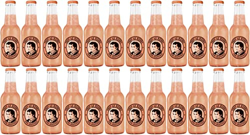 Thomas Henry Pink Grapefruit - aufregend fruchtig - (24 x 0,2 l Glas MW) 24er Set Limonade zum Mixen deiner Longdrinks und Cocktails mit Tequila, Rum & Co.
