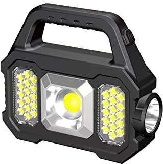 Lámpara Solar de Camping de 2400 lúmenes, Linterna LED, manivela, Emergencia, lámpara Solar, Resistente al Agua, Faro de Mano, lámpara de manivela con Banco de energía, 5 Modos de luz para Camping
