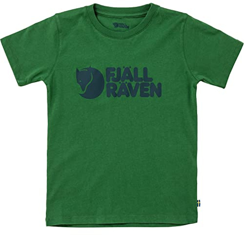 Fjallraven 80538-678 Kids Logo T-Shirt T-Shirt Unisex Kids Palm Green Tamaño 116