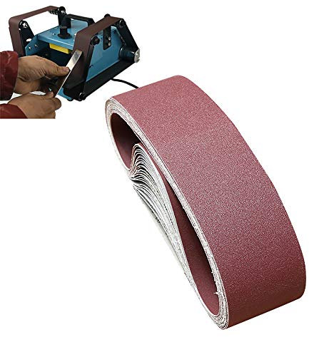 950W Automatic Belt Sander Grinder, Electric Sander Polishing Machine, Double-Ended Bench Belt Grinder for Edge/Wood, CE/FCC/CCC/PSE