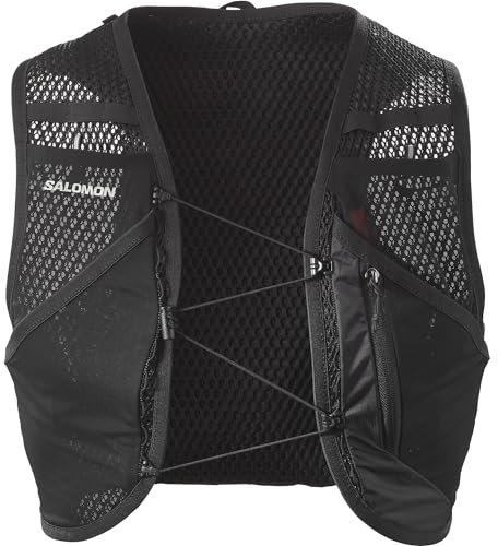 Salomon Active Skin 8 Compatible with Flasks Unisex Running Hydration Vest Hiking Trail , Precision Fit, 8L Precision Fit, and Optimized Storage