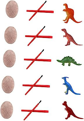 TOYANDONA 5sätze Dinosaurier Eier Ausgrabungsset Für Mädchen Teiliges Mit Dinosaurier-Modellen Pädagogisches Spielzeug Für Für Kreative Und Geduldstraining