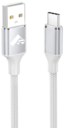 USB C Cable 3M, USB to USB C Cable Type C Charger Cable Fast Charge Charging Lead Nylon USB A to USB C Charger Cable for Samsung Galaxy S20 S21 S8 S9 S10 A20e A30 A32 A40 A52 A53 A70,Sony Xperia,PS5