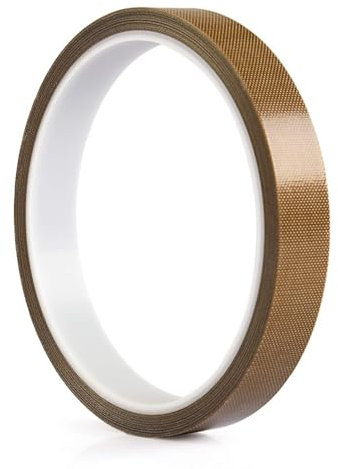 KYRYD 1 Roll Self-Adhesive Temperature Adhesive Tape,Teflon Tape/PTFE Tape for Vacuum Sealer Machine,Hand or Impulse Sealer 10m Suitable for FoodSaver, Seal A Meal, Weston, Cabella's by
