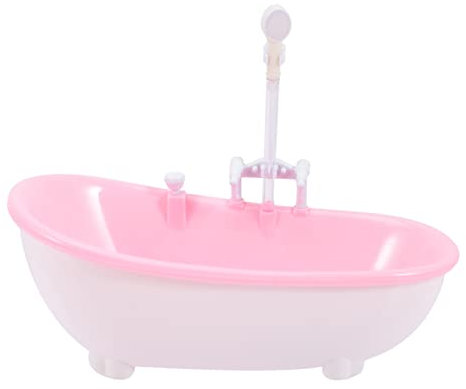 JOINPAYA Mini-puppenbadewanne Mit Sprüherfunktion Elektrisch Für Babyspielzeug Und Kleinkinderspaß Wasser Spritzend Zum Pretend-Spielen