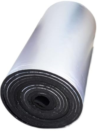 Sous-couche thermique autocollante pour isolation phonique de van, rouleau de film réfléchissant épais (15 mm, 1 x 2 m) pour camping-car, voitures, abris de jardin, lofts, garages, sol
