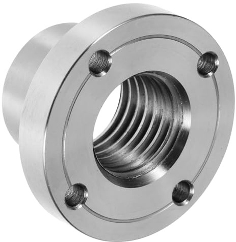 SEWACC Mandrino Per Tornio Piastra Frontale in Acciaio e Filettatura Tpi Flangia Da Progettato Per Lavorazione Del Legno Versatile Per Artigiani e Hobbisti