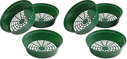 Meister Blumenzwiebel-Pflanzschale Ø 22 cm - 3 Stück im praktischen Set - Zum Einpflanzen & Aufbewahren von Zwiebelpflanzen - Stabil & langlebig - Stapelbar/Anzuchtschale/Pflanzkorb / FLOR79150