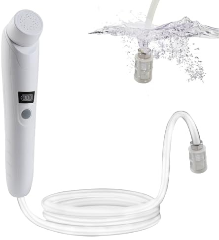 Bidet de voyage électrique portable pour douche intime, lit de la semaine et randonnée en plein air, douche portable pour femme, homme et enfant (blanc)