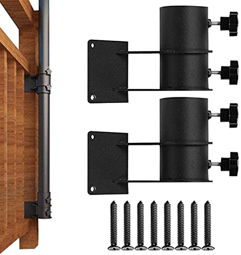 Fyrdyn Morsetto per Ombrello per Sedia - 2 Pezzi per Parasole da Giardino | Supporto per di Ombrellone da Spiaggia | per Balcone Ristorante caffè Piscina Spiaggia Evento Esterno Ringhiera Recinzione