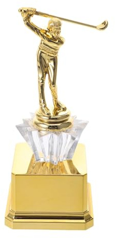 Parliky Coppa da Golf in Plastica Oro 21 Cm Premio del Campionato di Golf per Tornei e Premi di Partecipazione Sportiva per Eventi e Cerimonie