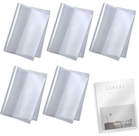 5x Housse de Livre A6 Mat Anti-Rayures - Dimensions 220x154mm, Housse de Protection Réutilisable pour Carnet Vaccination, Cahiers, Livres de Poche A6, Hydrofuge Anti-Empreintes