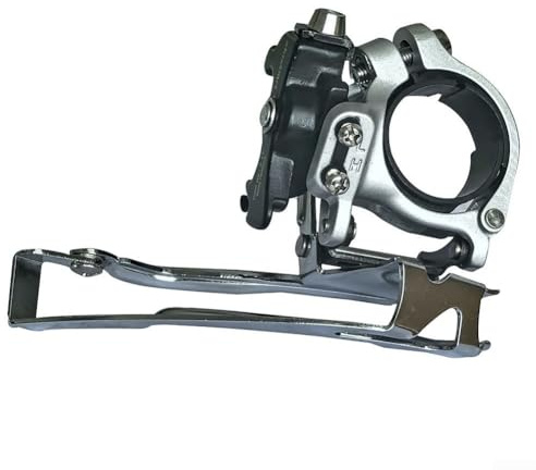 Generisch Fahrrad Umwerfer Vorne für Mountainbike, 7/8/9 Fach Schaltung, Aluminium Legierung, Dual Pull, Kompatibel mit 22-32-44T Kettenblatt, Clamp 31.8mm/34.9mm