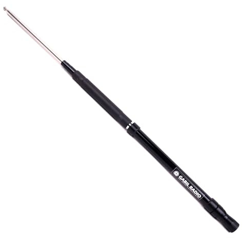 GRA-7350T CB HF 3.5MHz 7-30MHz/50MHz Broadband Telescopic Portable Ham Amateur Mobile Radio Antenna with Laser Engraved Markings and Anodized Color Treatment | 8' telescoping whip with laser-etched section markings for portable amateur radio operation