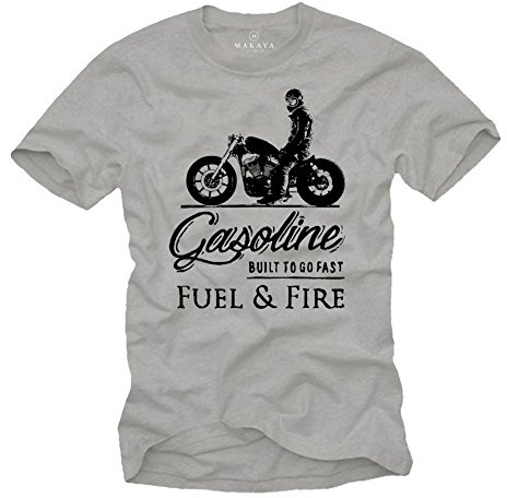 MAKAYA Geschenke für Motorradfahrer - Motorrad T-Shirt für Motorradfans