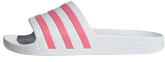 adidas Femme Adilette Aqua Slides, Cloud White / Rose Tone / Cloud White, 39 EU