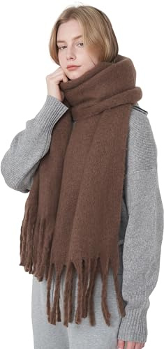 Eioeoey Damen Schal Kaschmir Schals Damen Stolen Pashminas Cashmere Schal Warme dicke Wolle Stolen Schals Für kalte Winter